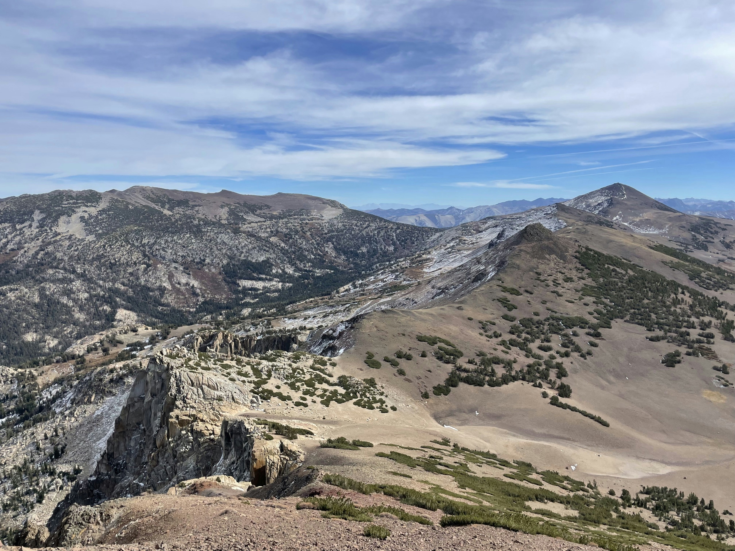 Sonora Peak and White Canyon from Stanislaus Mountain
